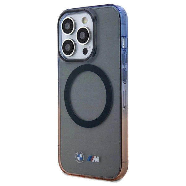 BMW Gradient Bumper MagSafe-hylster til iPhone 15 Pro Max - grå