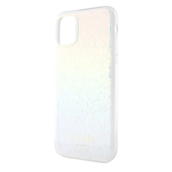 Guess IML Faceted Mirror Disco Iridescent Case til iPhone 11 / Xr - flerfarvet