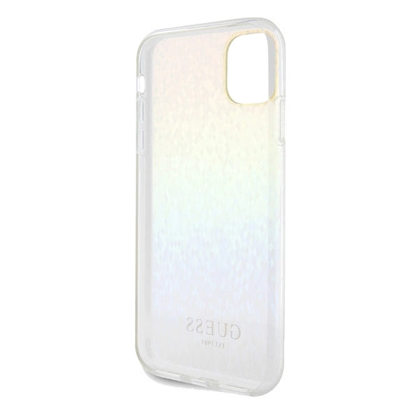 Guess IML Faceted Mirror Disco Iridescent Case til iPhone 11 / Xr - flerfarvet