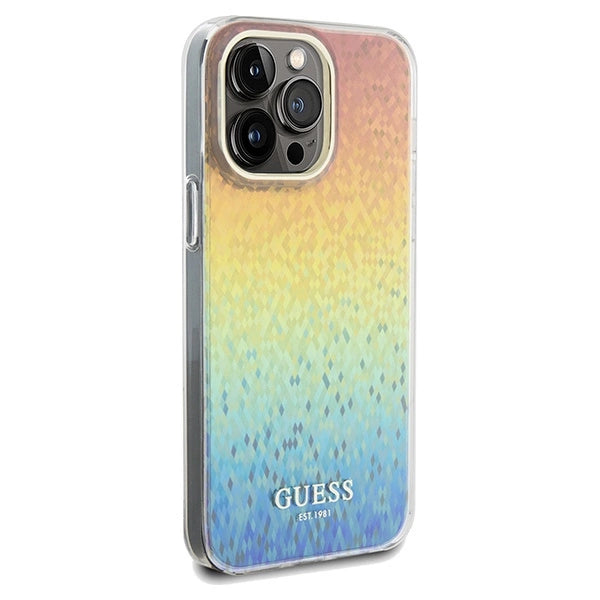 Guess IML Faceted Mirror Disco Iridescent case til iPhone 13 Pro Max - flerfarvet