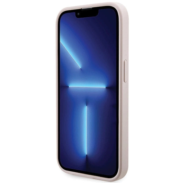 Guess 4G Printed Stripes MagSafe-hylster til iPhone 15 Pro - pink