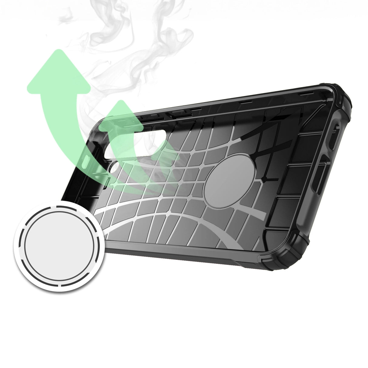 Hybrid Armor case til Samsung Galaxy S24+ - sort