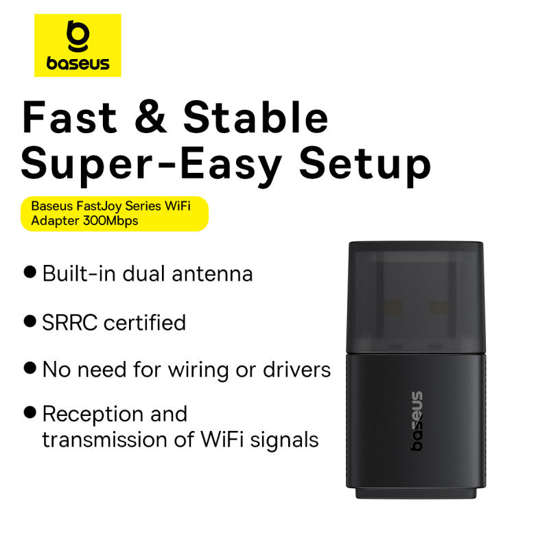 Baseus BS-OH169 300Mb/s USB network card - black