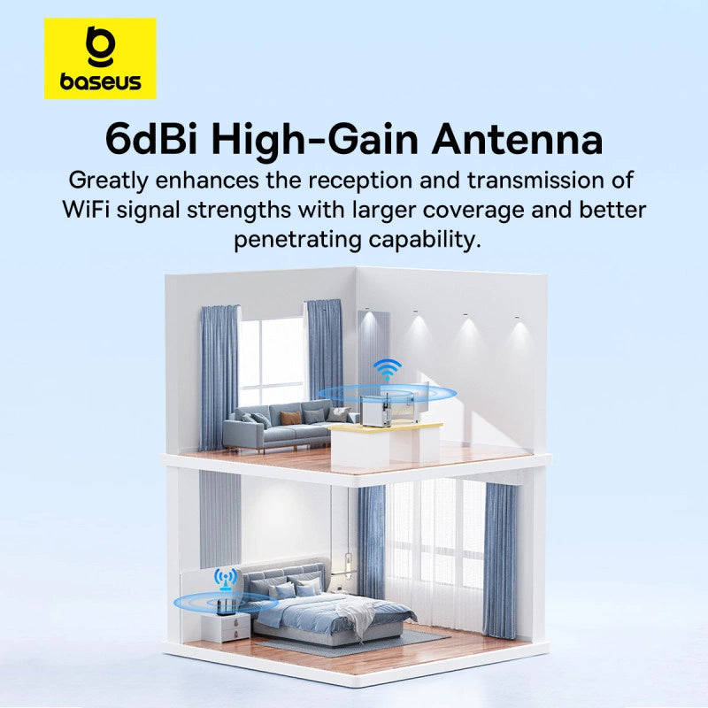 Baseus BS-OH172 300Mb/s USB-netværkskort - sort