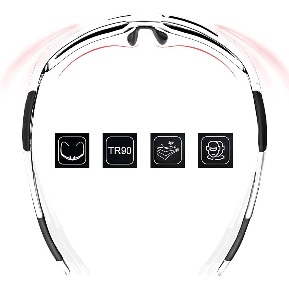 Rockbros 10183 polarizing cycling glasses - blue