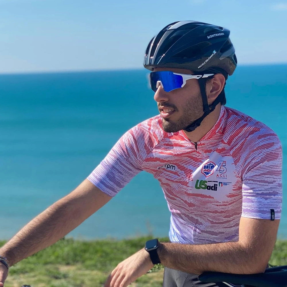 Rockbros 10183 polarizing cycling glasses - blue