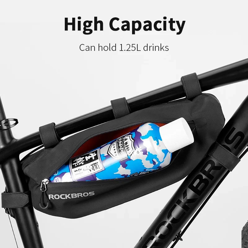 Rockbros AS-043 bicycle bag with Velcro 3l - black