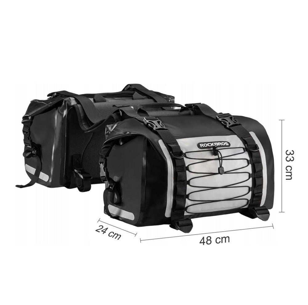 Rockbros AS-010BGR motorcycle bag, waterproof - gray