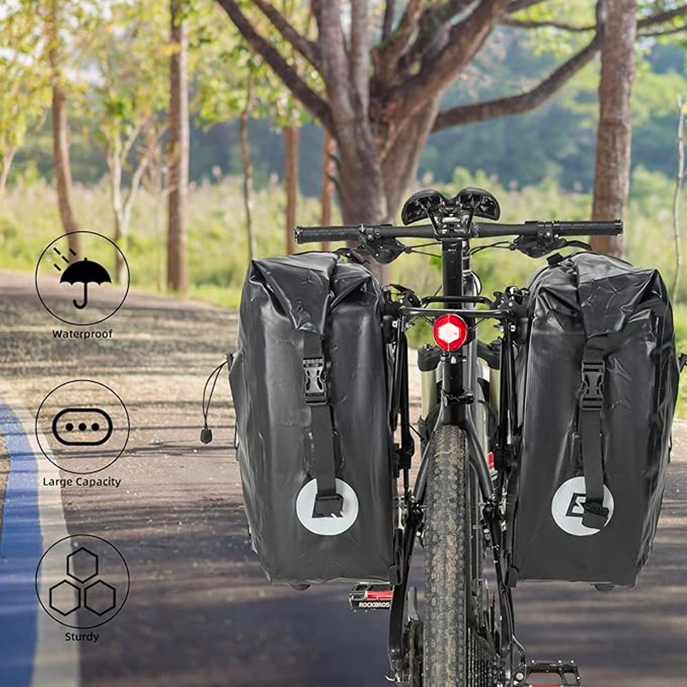 Rockbros 30140022001 waterproof bicycle bag for trunk - black