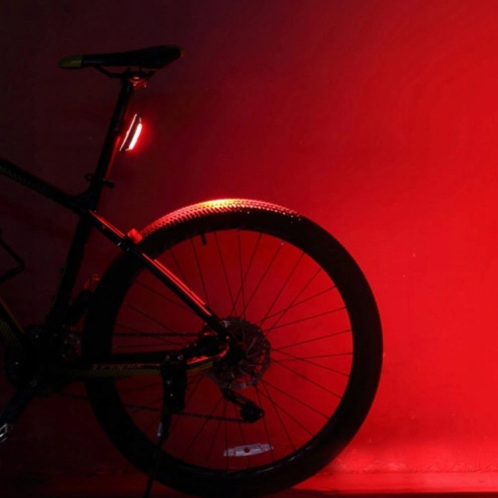 Rockbros A54BK Rear Bike Light + Micro USB - USB-A Cable - Black
