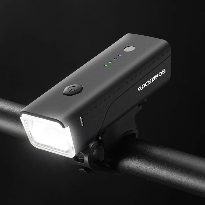 Rockbros 24510003001 front bicycle light 260 lm + USB-C - USB-A cable - black
