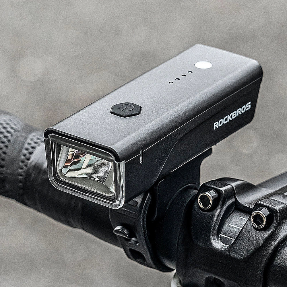 Rockbros 24510003001 front bicycle light 260 lm + USB-C - USB-A cable - black