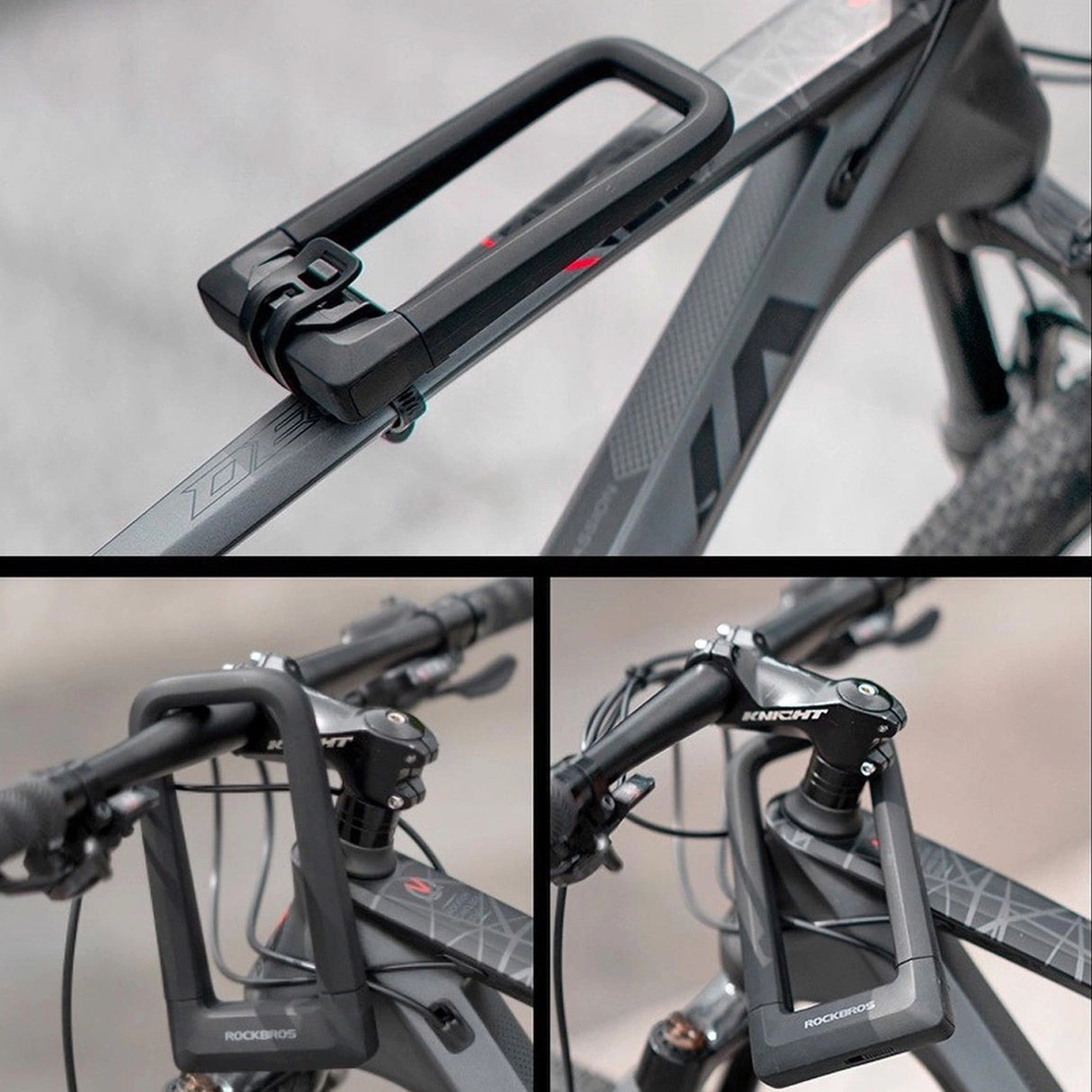 Rockbros RKS626-BK U-lock Bike Lock - Black