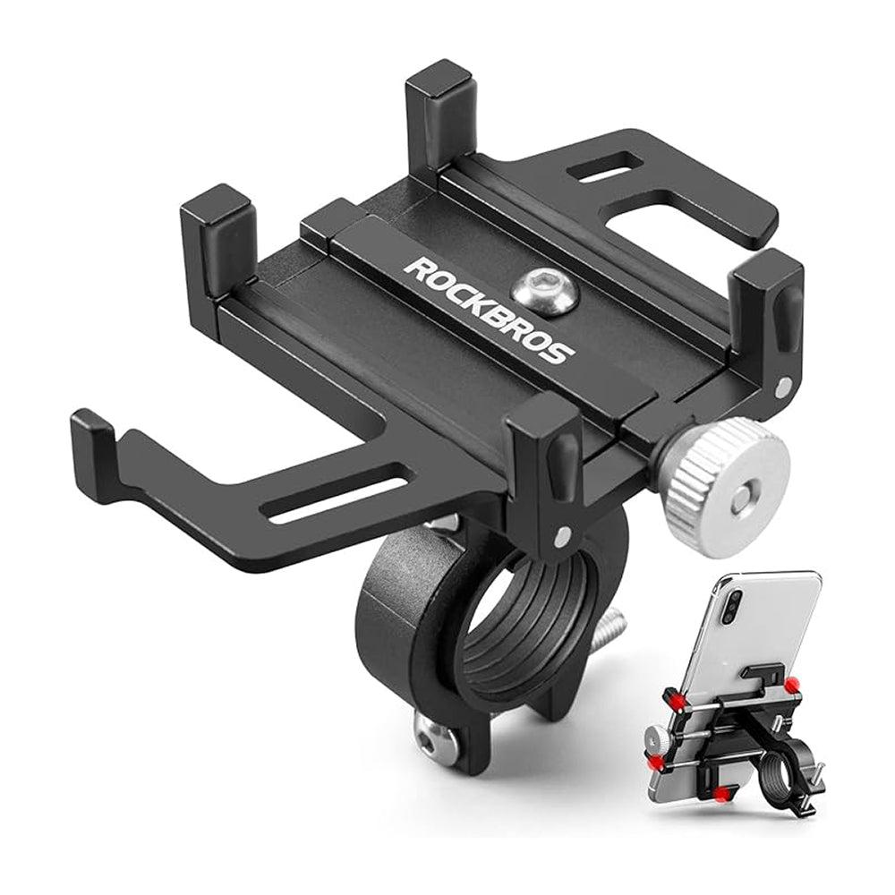 Rockbros 699-BK Aluminium Alloy Bike Phone Holder - sort