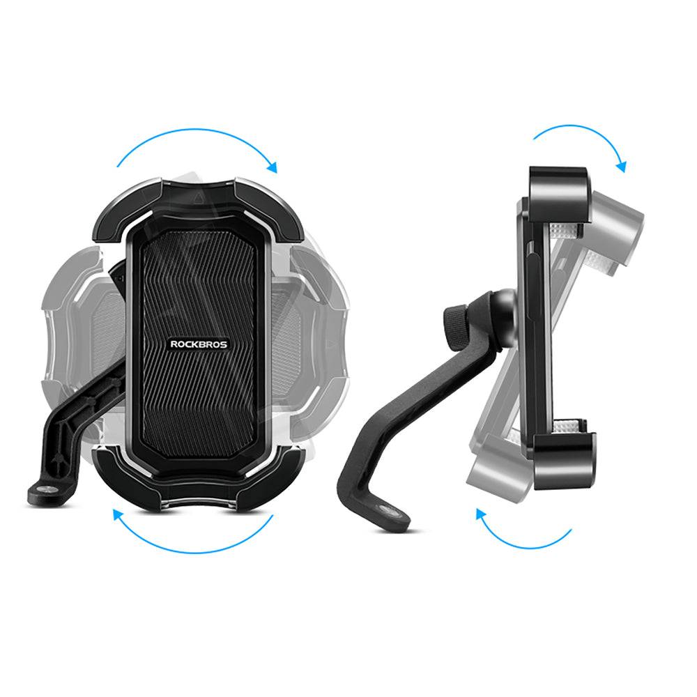 Rockbros 25210032005 Motorcycle Phone Holder for Mirror - Black