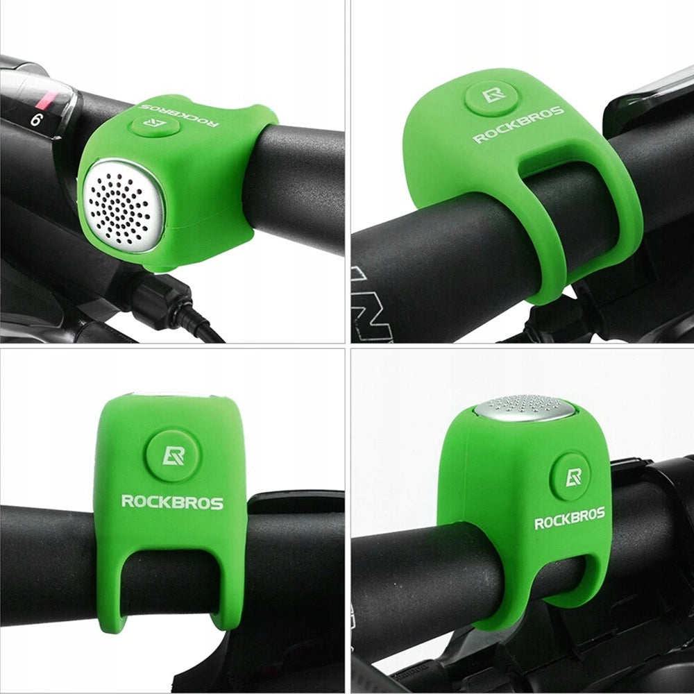 Rockbros CB1709GN electronic bicycle bell - green