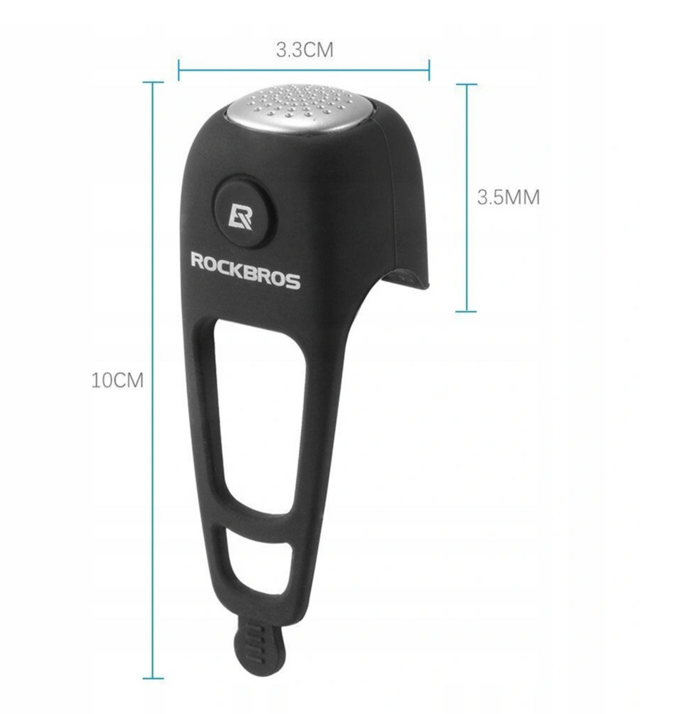 Rockbros CB1709BK elektronisk cykelklokke - sort