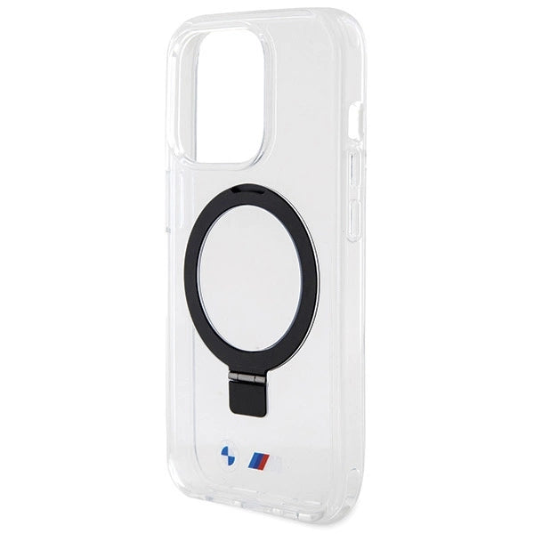 BMW Ring Stand M Collection MagSafe-hylster til iPhone 15 Pro Max - gennemsigtigt