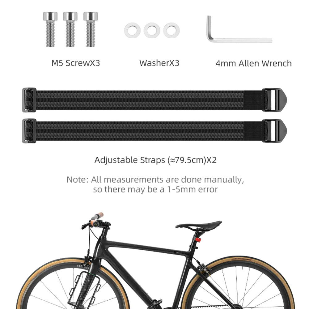 Rockbros 33210010001 front bicycle shelf for bicycle fork - black