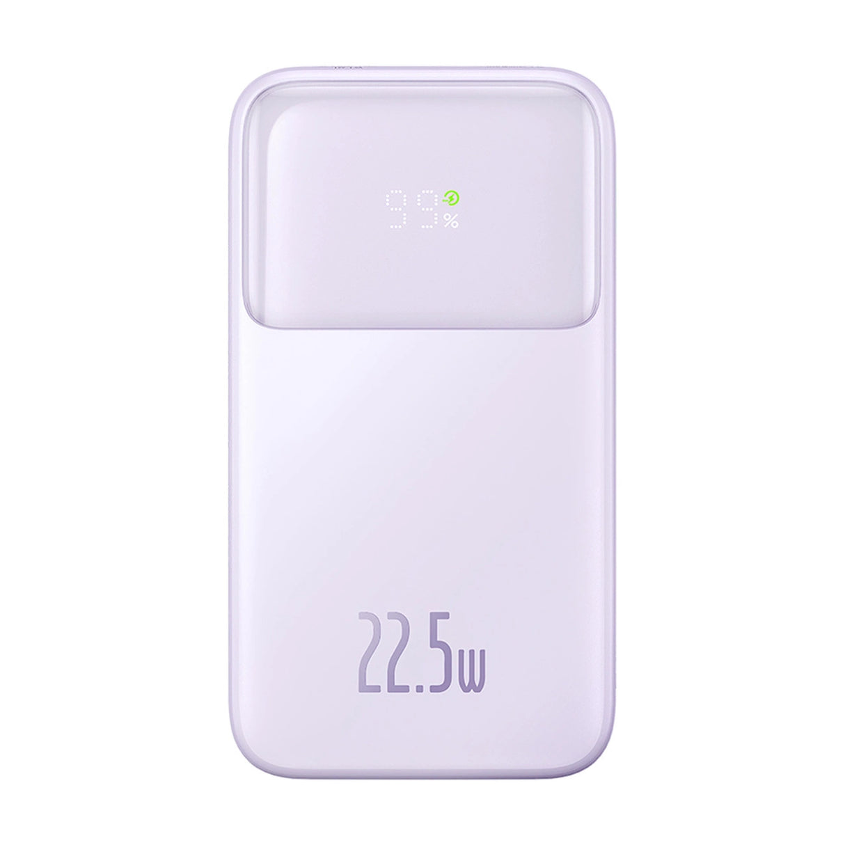 Baseus Comet Series powerbank med display 10000mAh 22.5W - lilla + USB-A / USB-C kabel