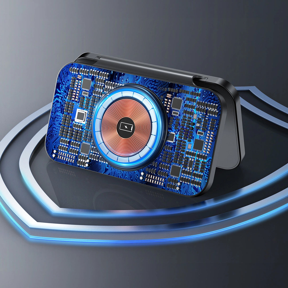 Choetech T616-F 3in1 induktiv oplader kompatibel med Apple og Samsung enheder - sort