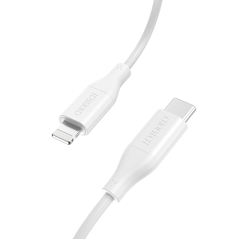 Choetech IP0040 USB-C / Lightning MFi PD 30W 1,2 m kabel - hvid