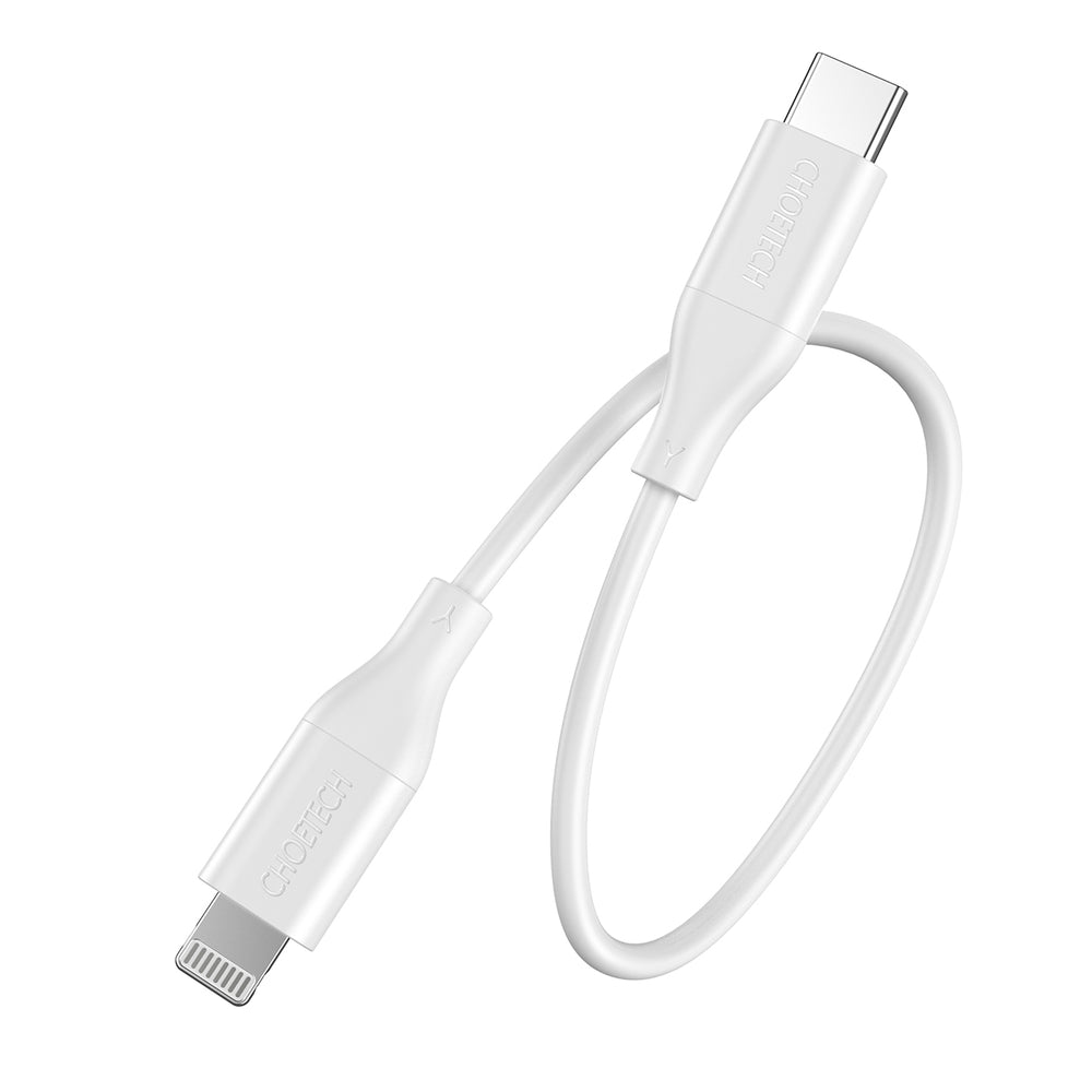 Choetech IP0040 USB-C / Lightning MFi PD 30W 1,2 m kabel - hvid