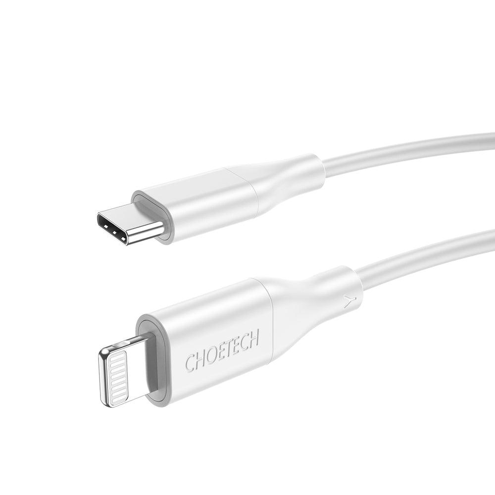 Choetech IP0040 USB-C / Lightning MFi PD 30W 1,2 m kabel - hvid