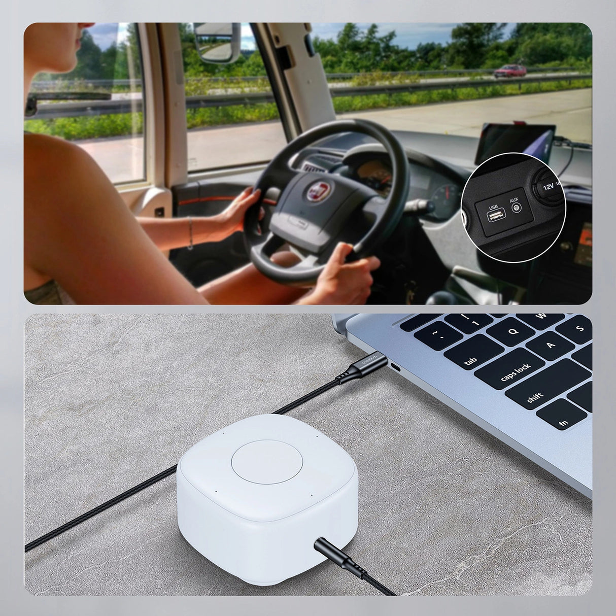 Choetech AUX006 USB-C / mini jack 3,5 mm kabel 1 m - sort