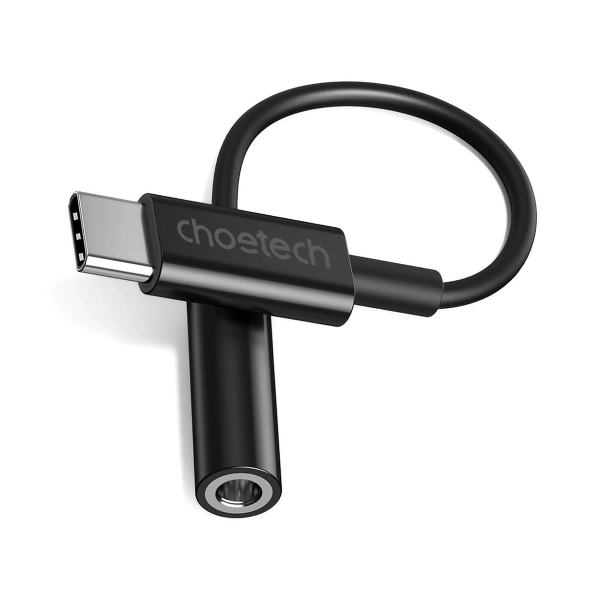 Choetech AUX003 USB-C / DC 3,5 mm lydadapter - sort