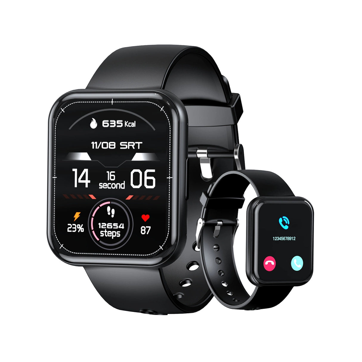 Choetech WT001 smartwatch med IP67-opkaldsbesvarelsesfunktion - sort