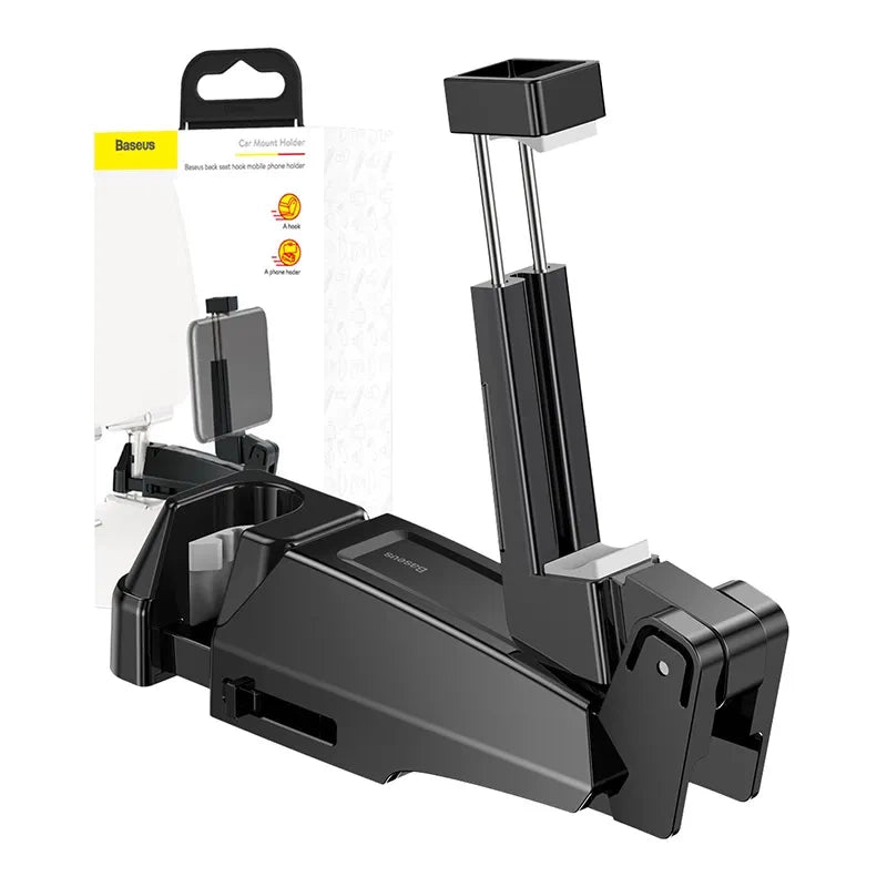 Baseus smartphone holder til bil hovedstøtte - sort