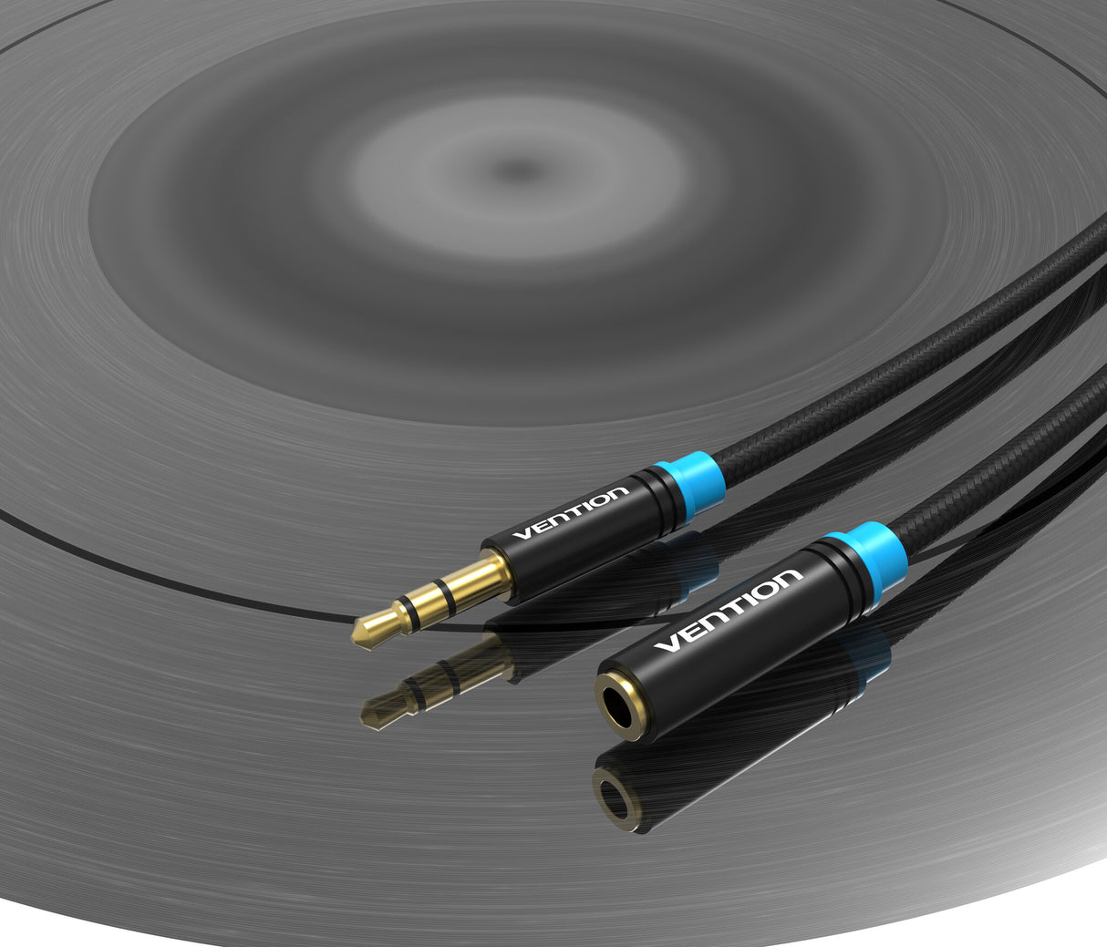 Vention VAB-B06-B150-M lydkabel 1,5 m 3.5mm Sort