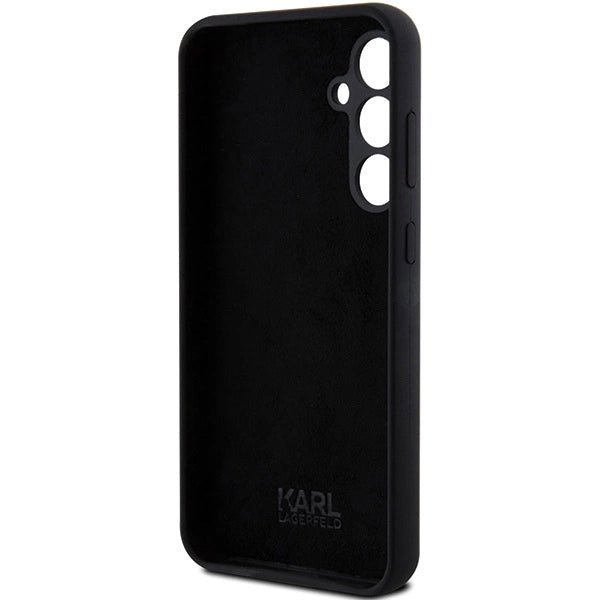 Karl Lagerfeld Silicone Ikonik Metal Pin case for Samsung Galaxy S23 FE - black