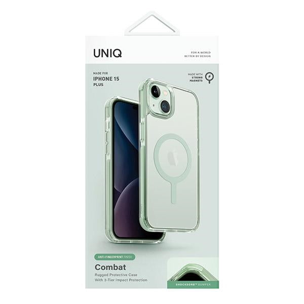 Uniq Combat Magclick Opladningsfoder til iPhone 15 Plus / 14 Plus - mint