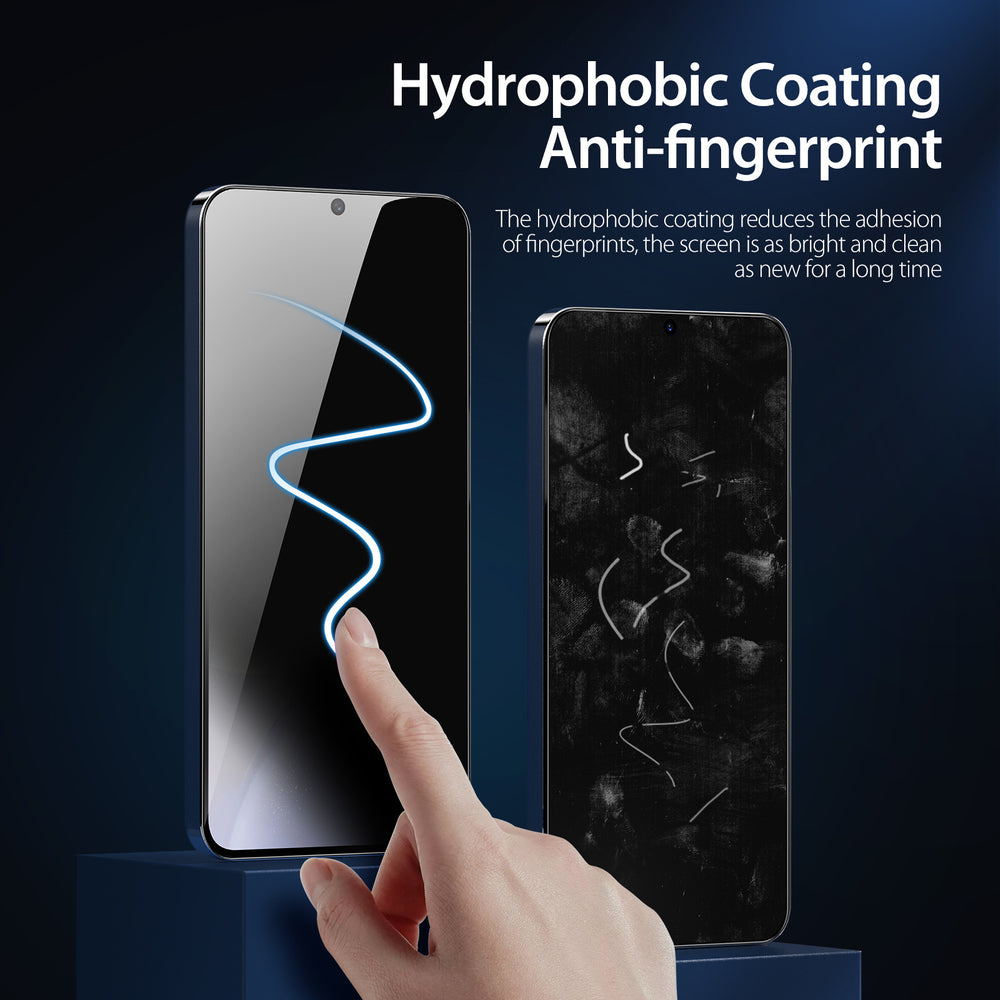 Dux Ducis Glass Privacy til Samsung S24 - med sort ramme