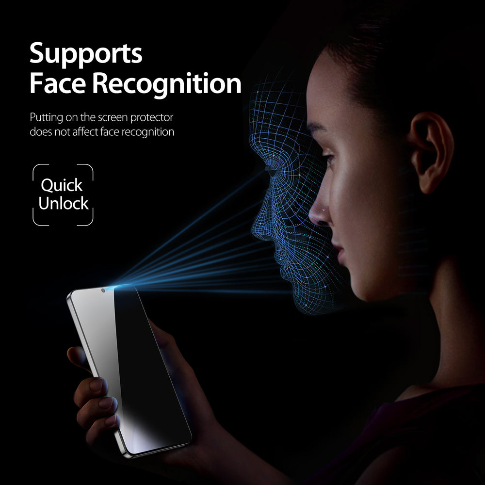 Dux Ducis Glass Privacy til Samsung S24 - med sort ramme