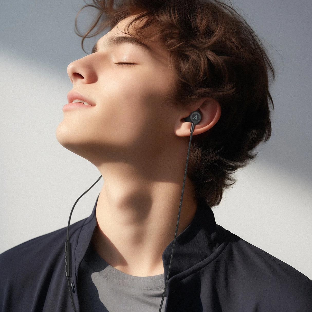 Acefast L2 øretelefoner med USB-C-stik, mikrofon og fjernbetjening 1,2 m - sort