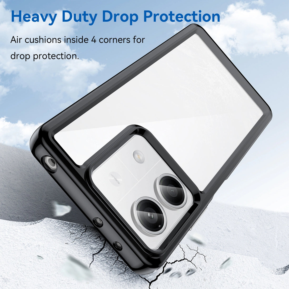 Outer Space Case med gelramme til Xiaomi Redmi Note 13 Pro - sort