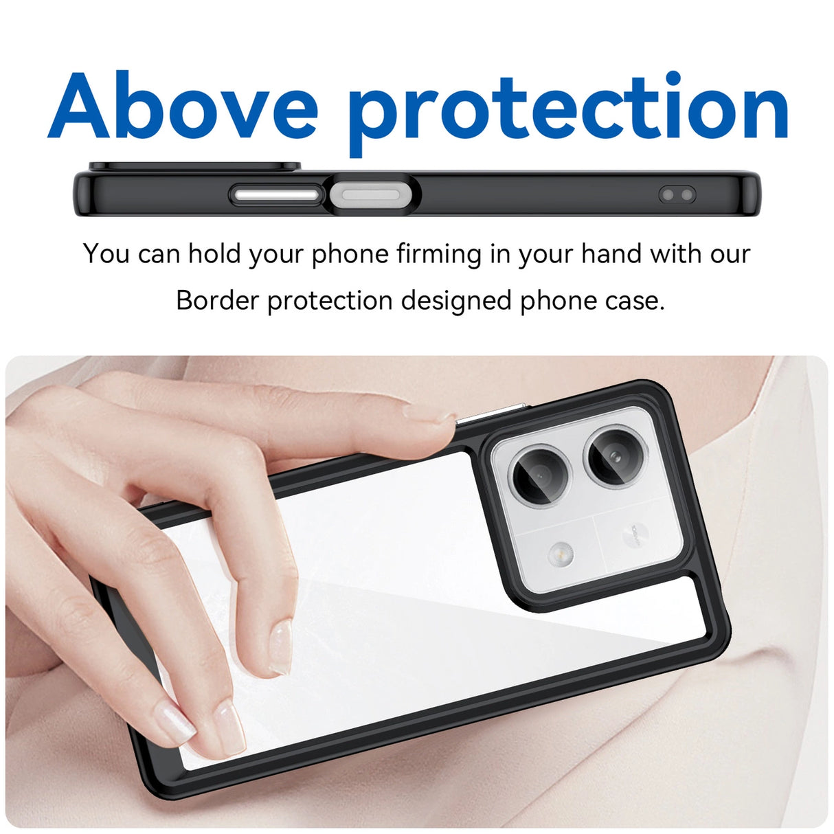 Outer Space Case med gelramme til Xiaomi Redmi Note 13 Pro - sort