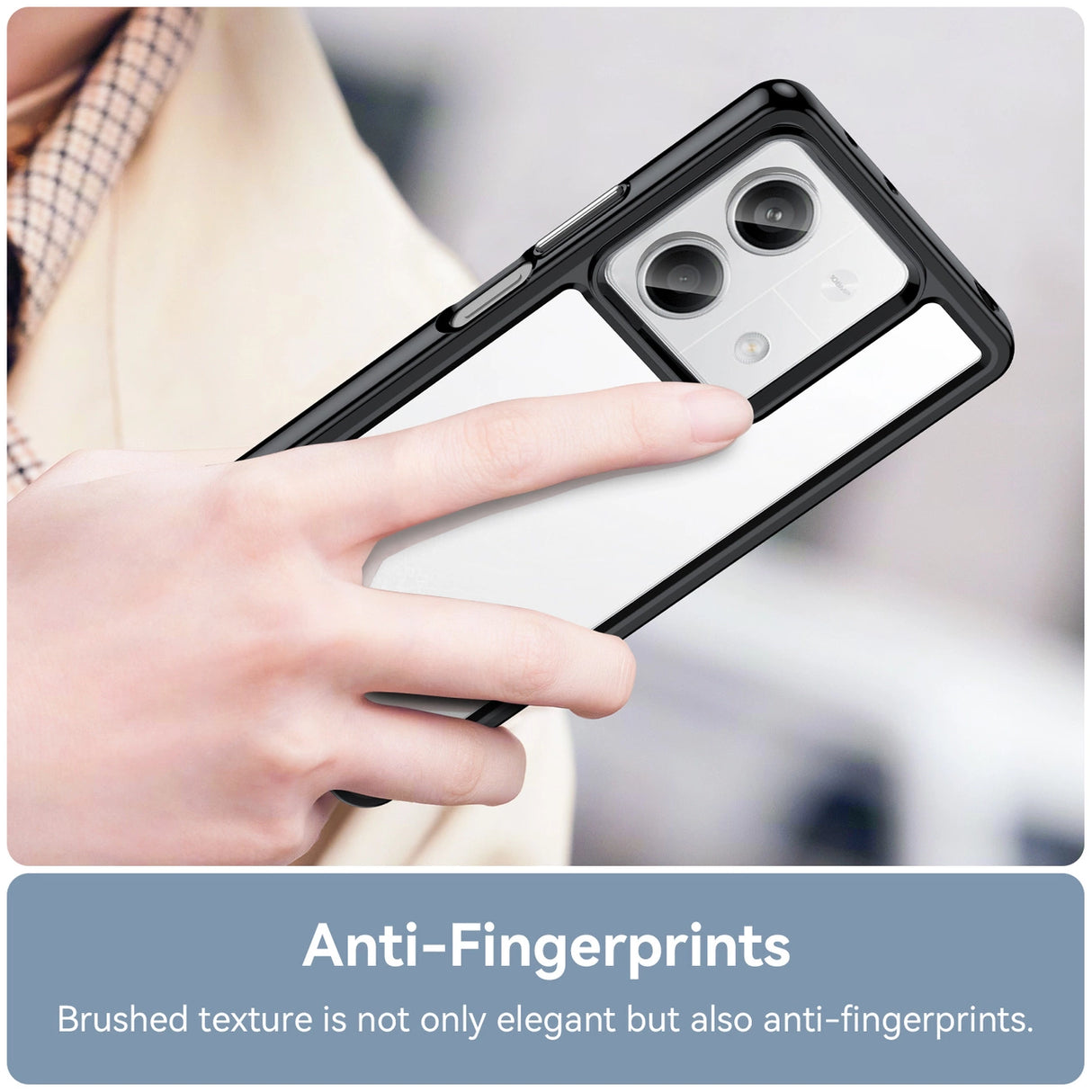 Outer Space Case med gelramme til Xiaomi Redmi Note 13 Pro - sort