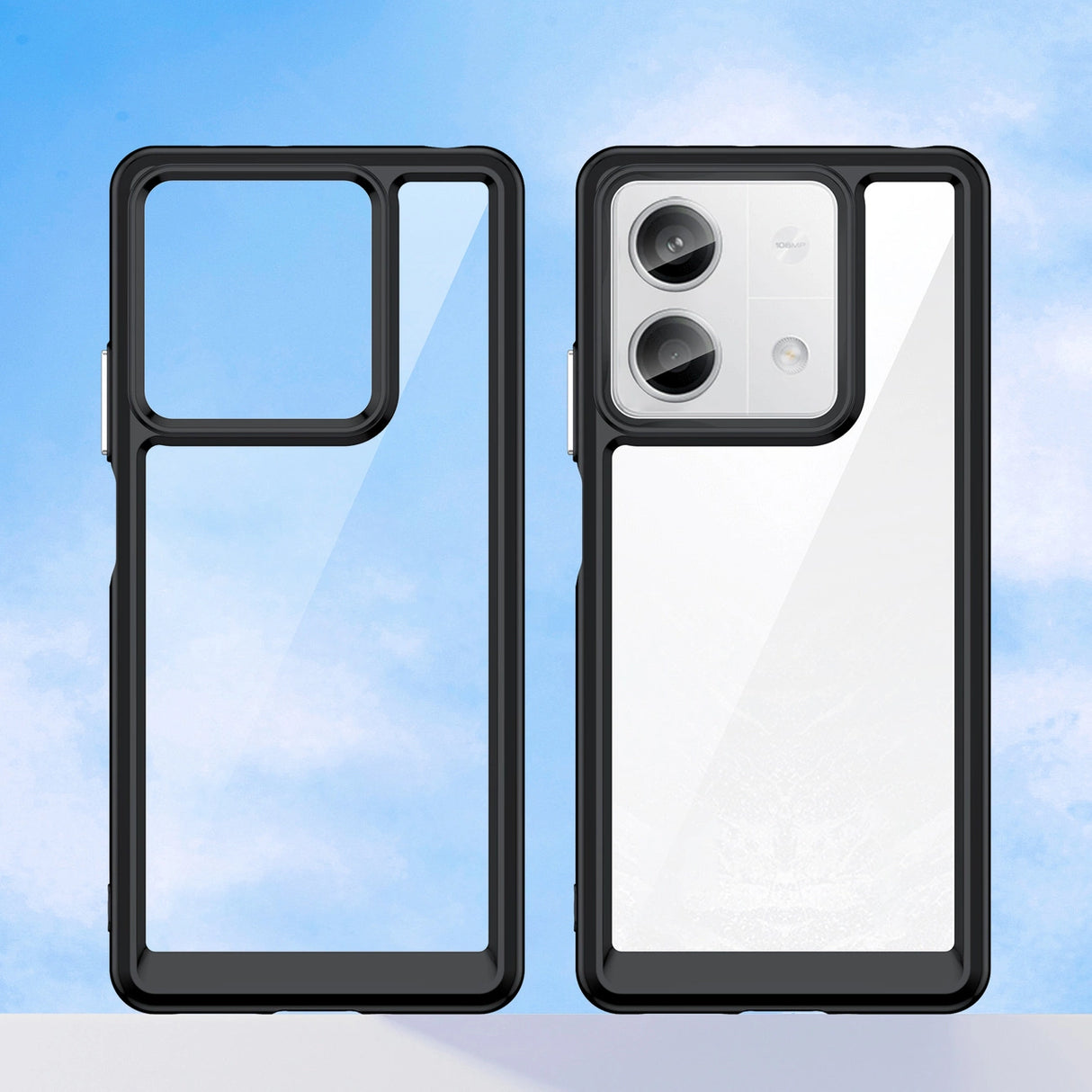 Outer Space Case med gelramme til Xiaomi Redmi Note 13 Pro+ - sort
