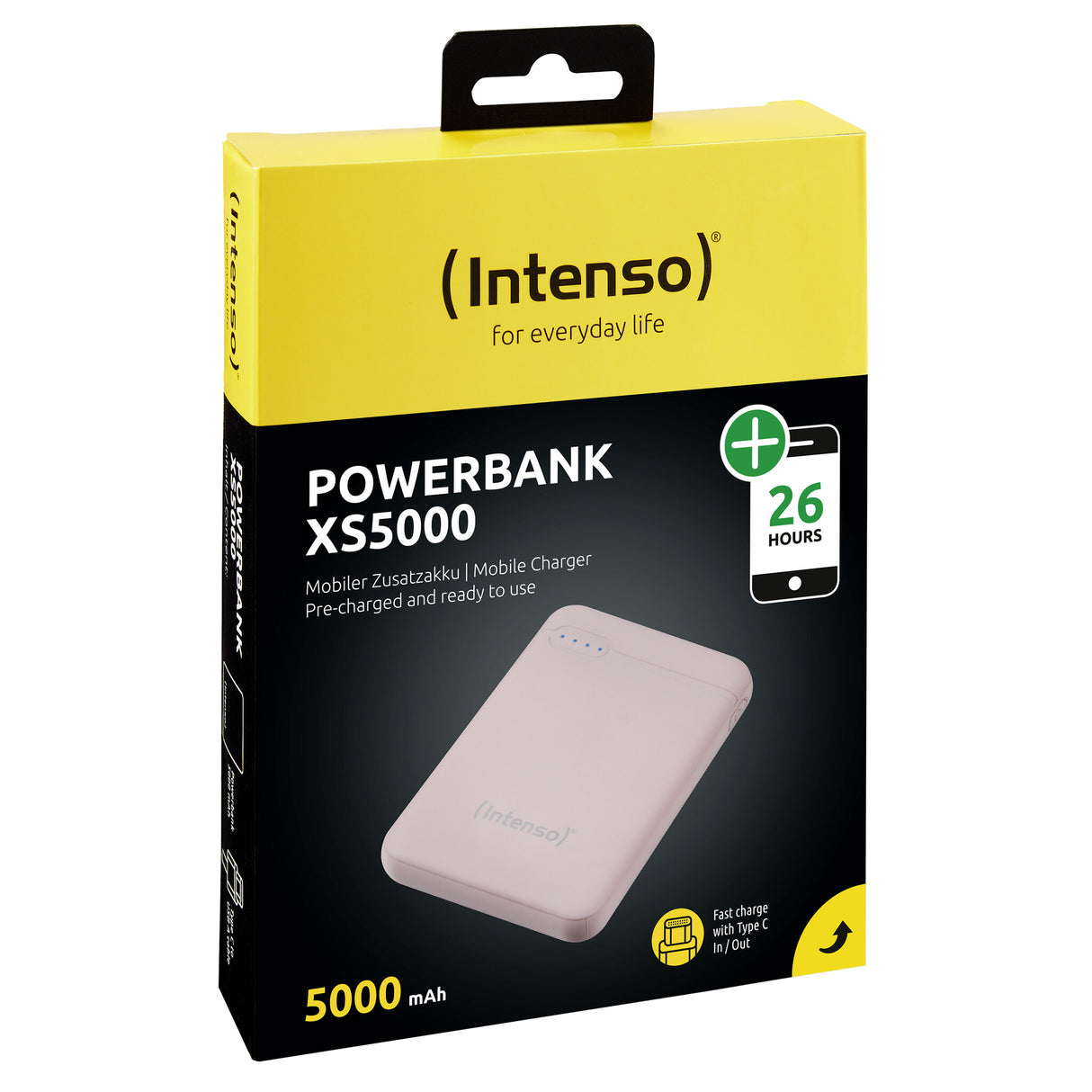 Intenso XS5000 Lithium polymer (LiPo) 5000 mAh Rose