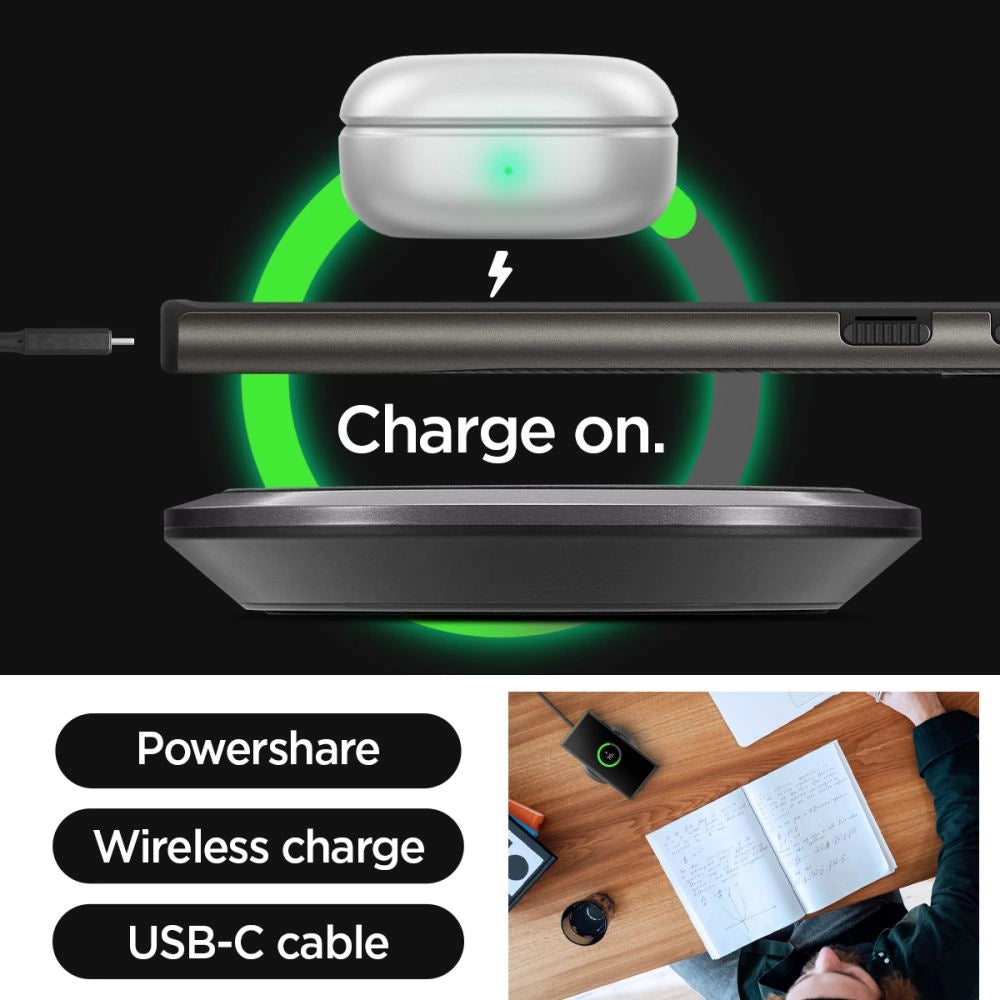 Spigen Neo Hybrid Case for Samsung Galaxy S24 Ultra - Metallic Gray