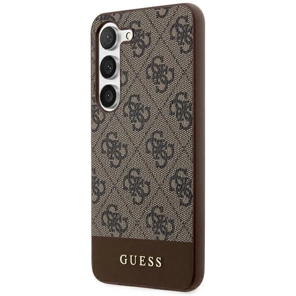 Guess 4G Stripe Collection-kasse til Samsung Galaxy S24+ - brun