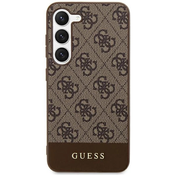 Guess 4G Stripe Collection-kasse til Samsung Galaxy S24+ - brun