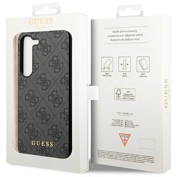 Guess 4G Charms Collection-kasse til Samsung Galaxy S24+ - sort