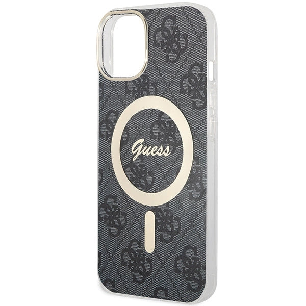 Guess 4G MagSafe-hylster til iPhone 15 Plus / 14 Plus - sort