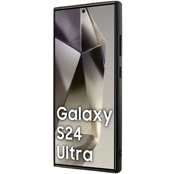 BMW BMHCS24L23RCGPK S24 Ultra S928 sort/sort hardcase Signature læder Crossing Lines mønster