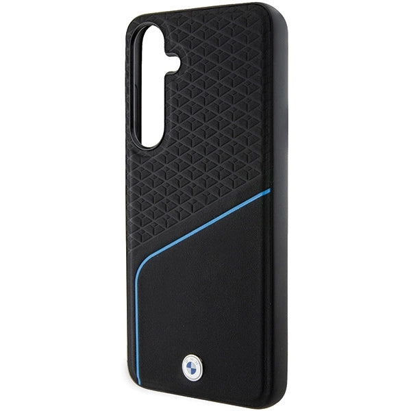 BMW BMHMS24S23RDCLK S24 S921 sort/sort hardcase Signature læder tekstureret & Line MagSafe